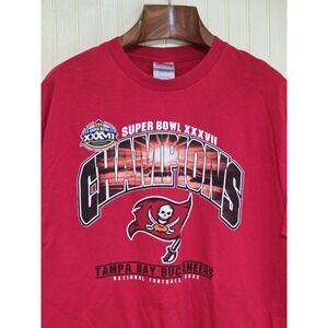 Vintage Tampa Bay Buccaneers Shirt‎ XL NFL Football Super Bowl XXXVII Champions